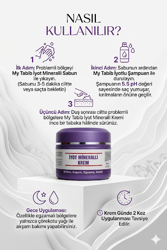 İYOT MİNERALLİ KREM- SİVİLCE-KAŞINTI-EGZAMA-SEDEF 50 ML