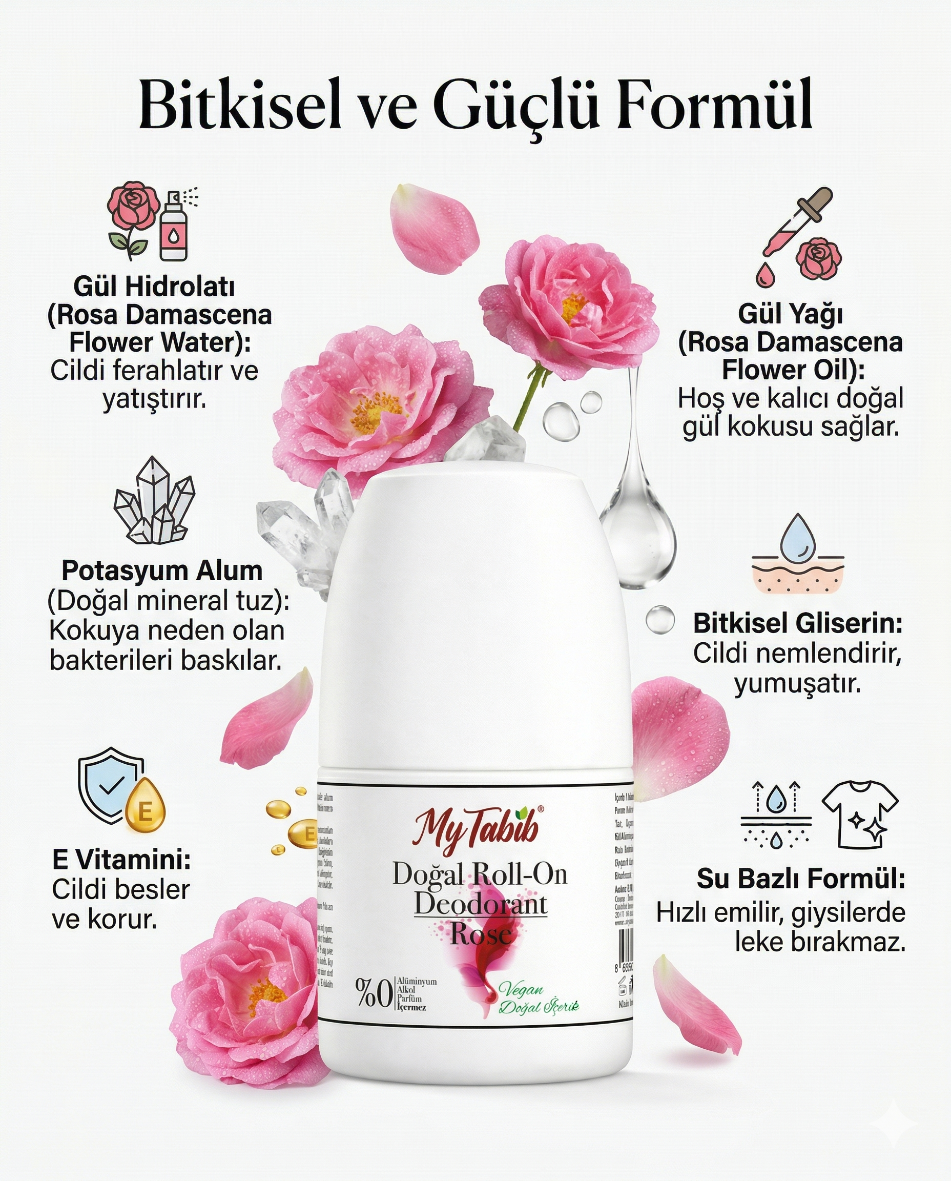 DOĞAL DEODORANT-ROLL-ON-GÜL- 50 ML