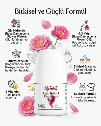 DOĞAL DEODORANT-ROLL-ON-GÜL- 50 ML