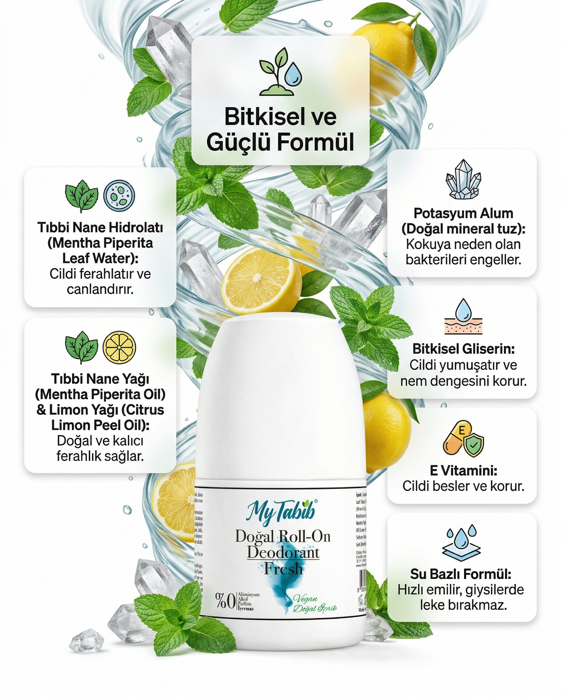 DOĞAL DEODORANT-ROLL-ON FRESH 50 ML