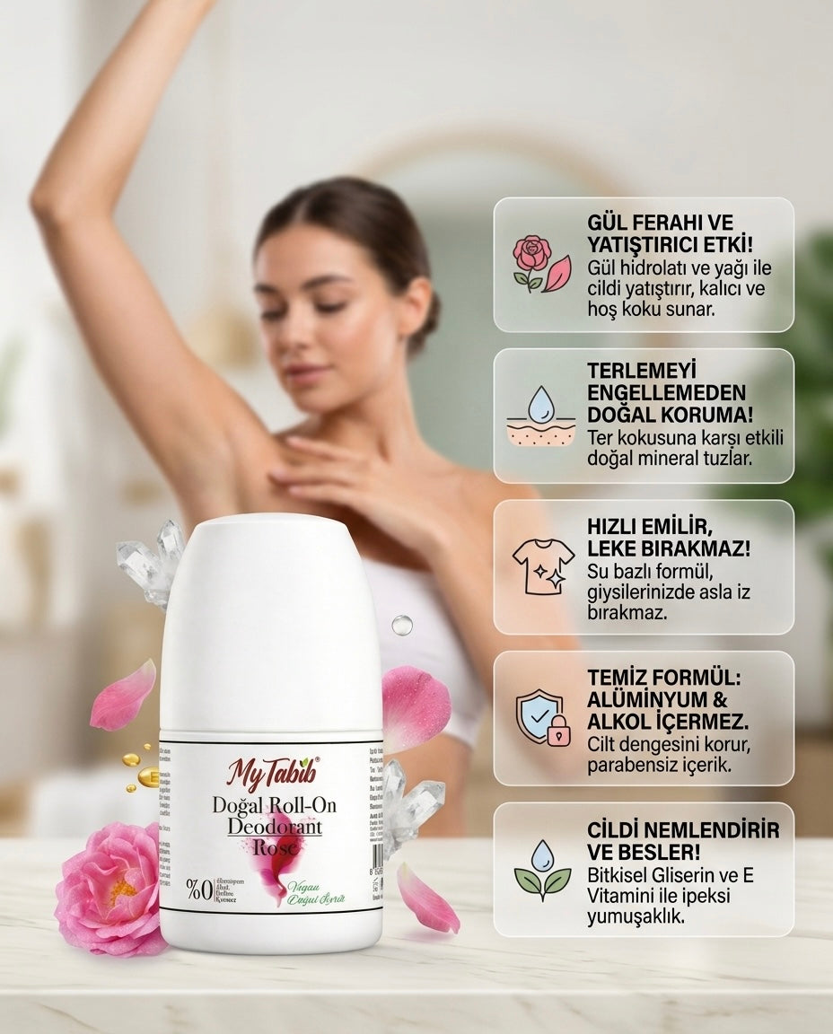 DOĞAL DEODORANT-ROLL-ON-GÜL- 50 ML