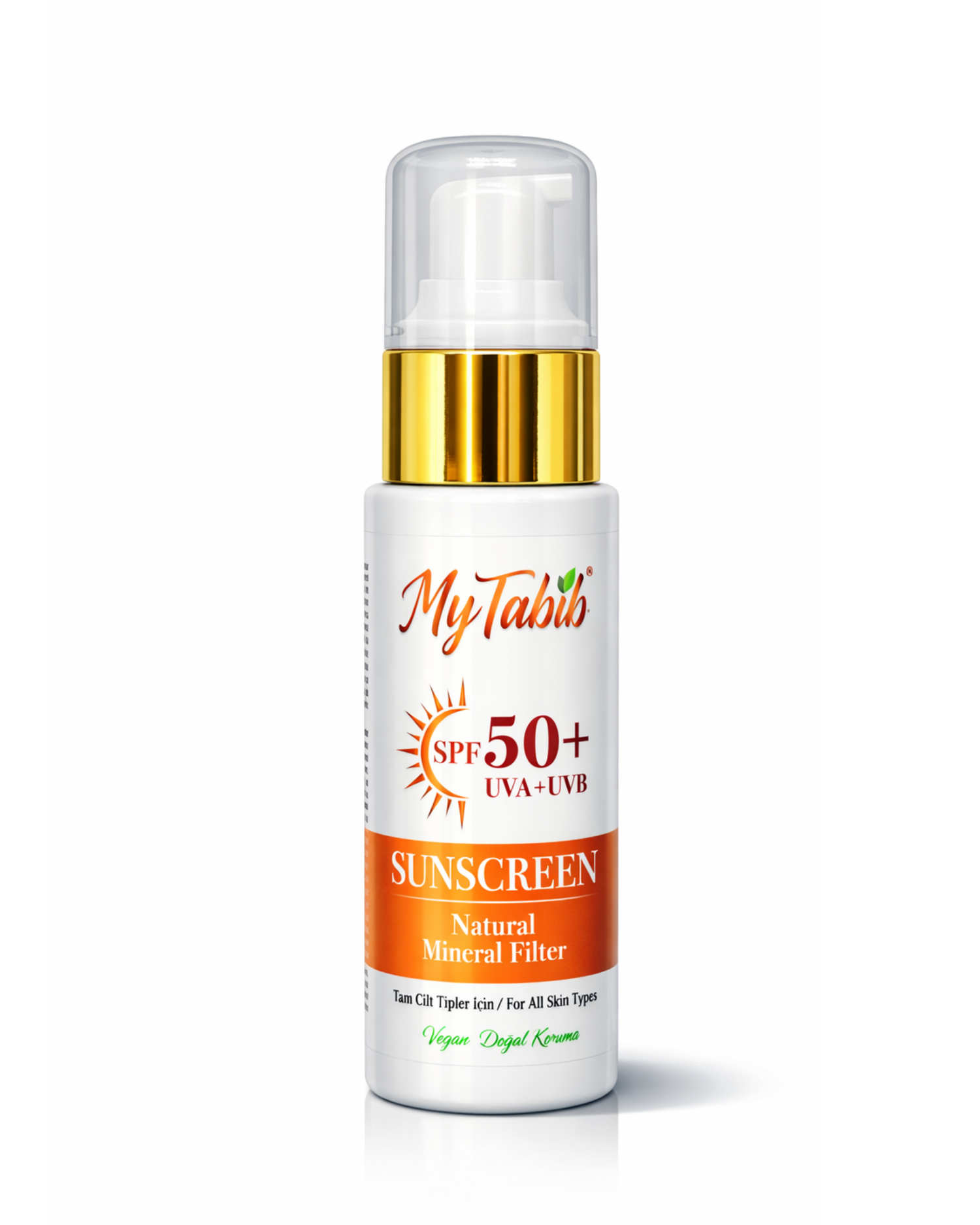 My Tabib SPF 50+ Organik Mineral Güneş Kremi | Renksiz, Doğal, Hassas Ciltler İçin