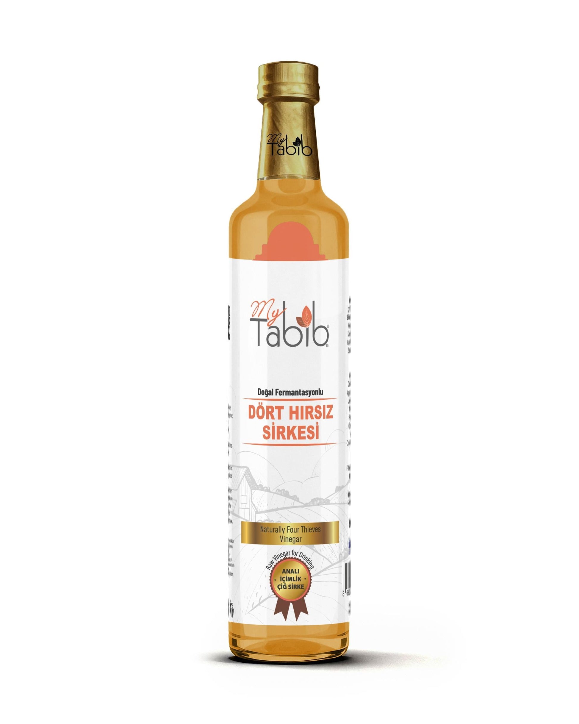 DÖRT HIRSIZ SİRKESİ-ANALI İÇİMLİK ÇİĞ SİRKE 500 ML