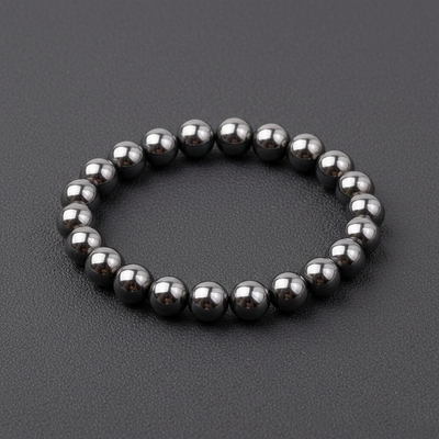 HEMATİT TAŞI ELASTİK BİLEKLİK 8 MM