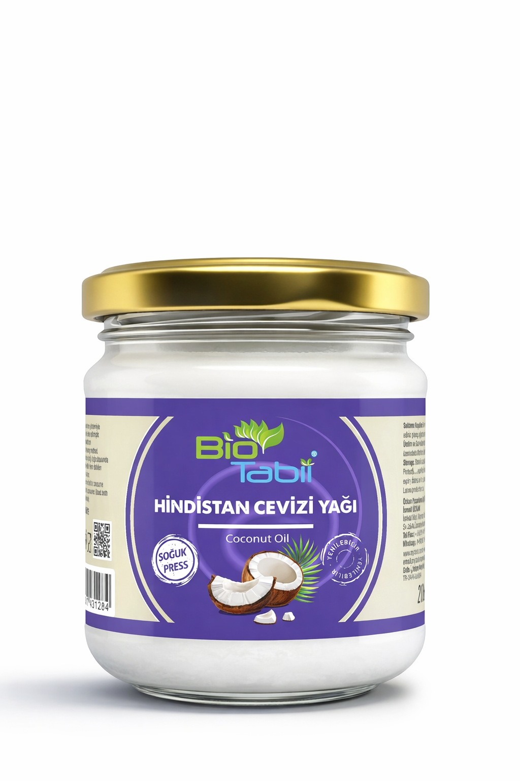 Bio Tabii Hindistancevizi Yağı 210 ml | Cilt, Saç ve Yemekler İçin Doğal Yağ