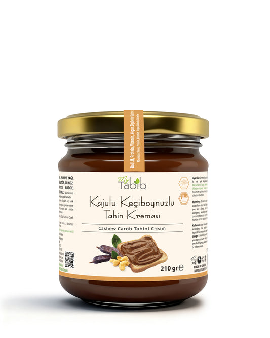 My Tabib Kajulu Keçiboynuzlu Tahin Kreması | Doğal, Vegan, Diyabetik Süper Gıda 210 g