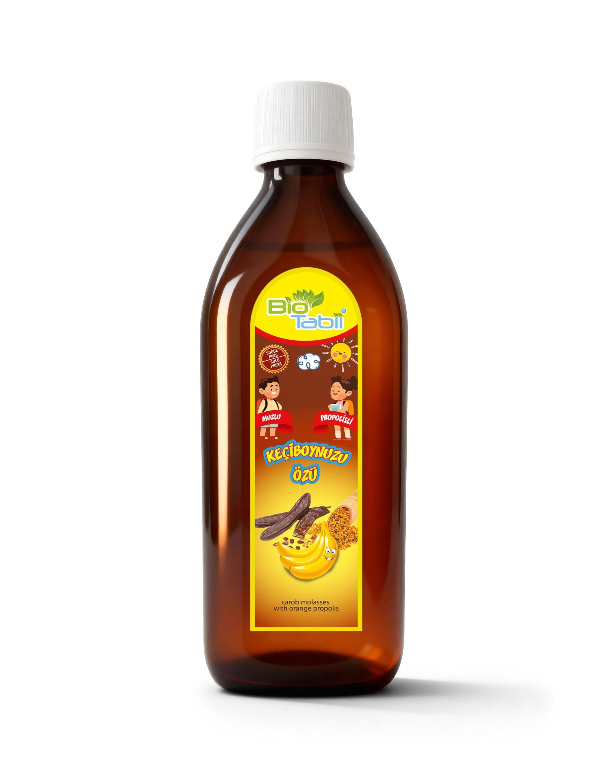 KEÇİBOYNUZU ÖZÜ-PROPOLİSLİ-MUZLU-KİDS 220 GR