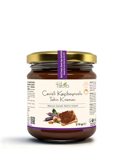 KEÇİBOYNUZU TAHİN KREMASI-CEVİZLİ 210 GR