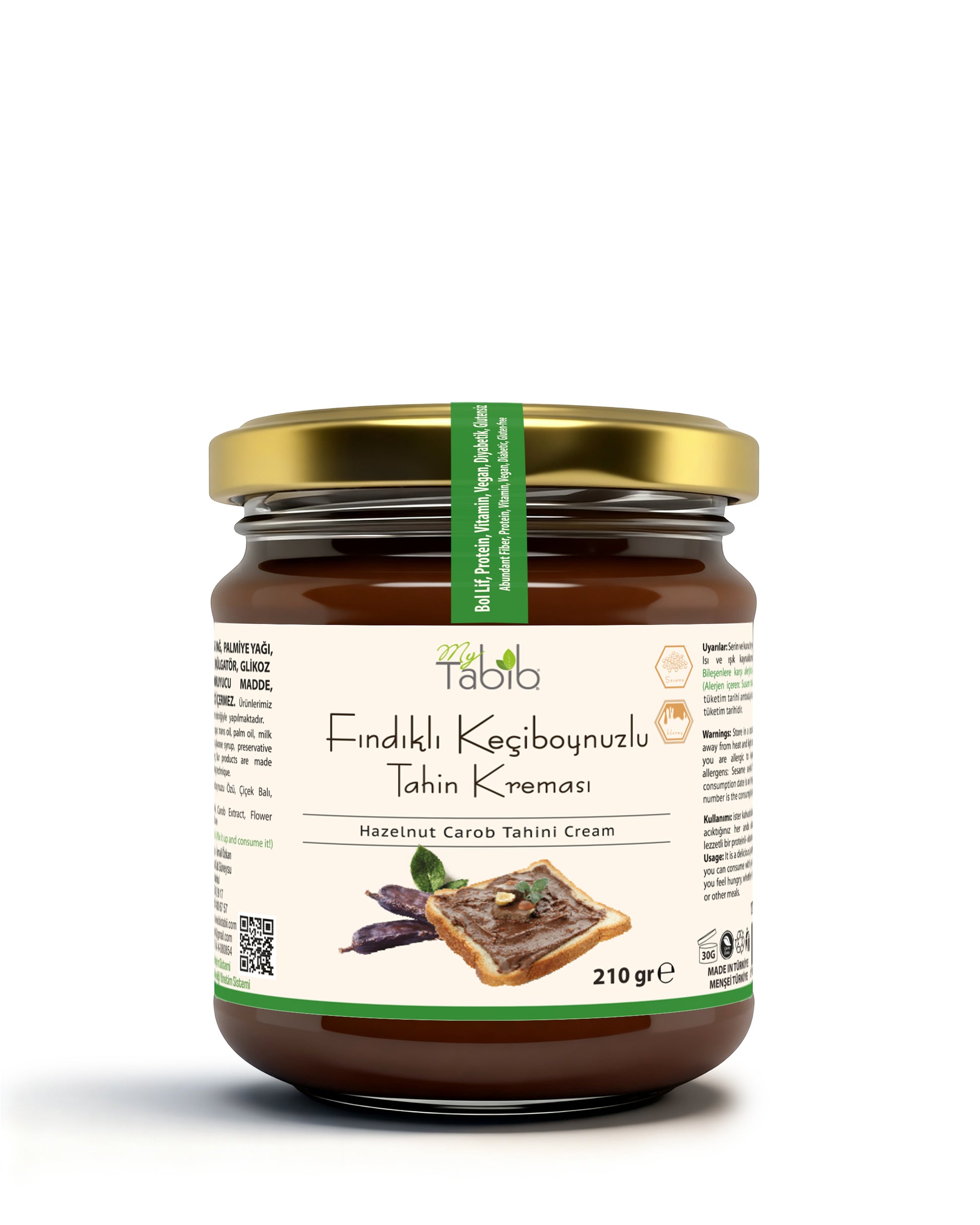 KEÇİBOYNUZU TAHİN KREMASI-FINDIKLI 210 GR