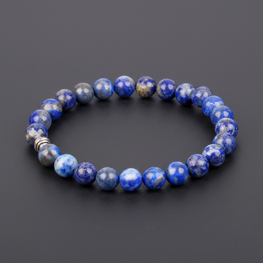 FERTAŞ Lapis Lazuli Taşı Bileklik 8 mm | Doğal Taş Elastik Bileklik