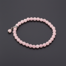 FERTAŞ Pembe Kuvars Taşı Elastik Bileklik 8 mm | Doğal Taş Bileklik