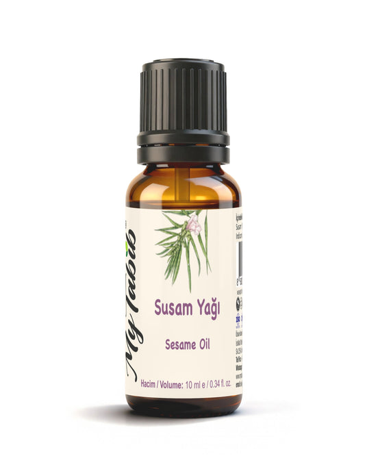 MyTabib Susam Yağı 10 ml | Doğal Saç, Vücut ve Masaj Yağı
