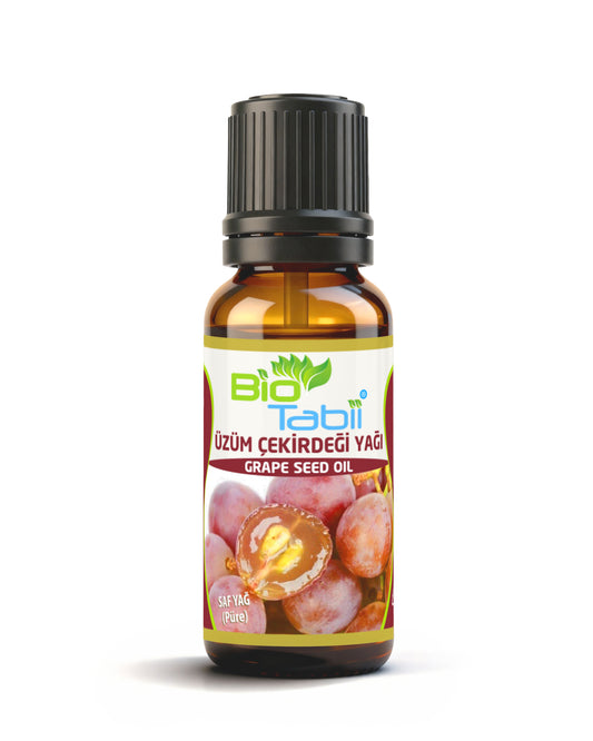 Bio Tabii Üzüm Çekirdeği Yağı 20 ml | %100 Saf Soğuk Sıkım | Cilt ve Saç Bakımı